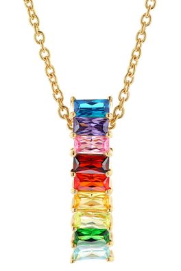 trendor Schmuck Damen-Halskette 925 Silber Vergoldet Zirkonia Collier 41670