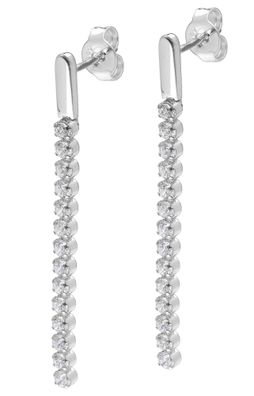 trendor Schmuck Damen-Ohrringe 925 Silber Ohrstecker mit Zirkonia 15103