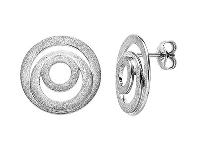Viventy Schmuck Ohrstecker Damen-Ohrringe Silber Eismatt 785524