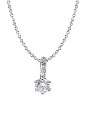 trendor Schmuck Damen-Kette 925 Silber mit Zirkonia 15129