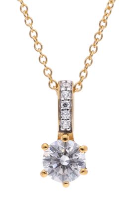 trendor Schmuck Damenkette 925 Silber Vergoldet mit Zirkonia 15161