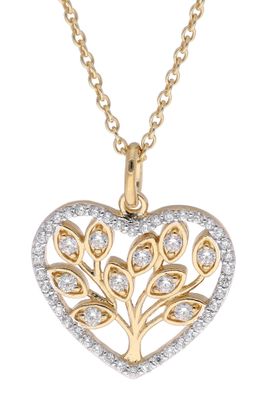 trendor Schmuck Damen-Collier 925 Silber Vergoldet Herz 15163