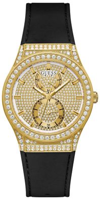 Guess Damenuhr Multifunktion Princess Schwarz/Goldfarben GW0439L2