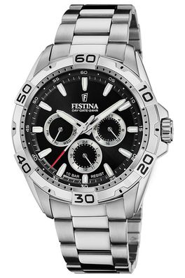 Festina Multifunktionsuhr für Herren Stahl/Schwarz F20623/4