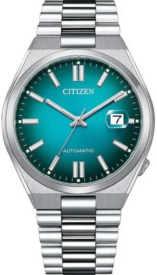 Citizen Herren-Armbanduhr Automatik Stahl/Türkis NJ0151-88X