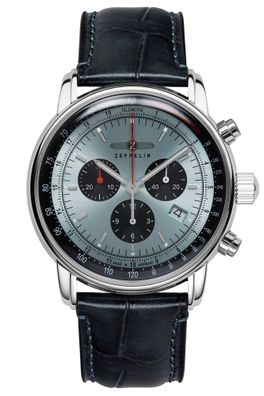 Zeppelin Herrenuhr LZ 14 Marine Chronograph Bleu 8886-2