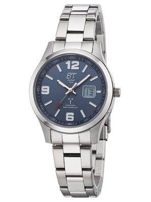 ETT Eco Tech Time Damenuhr Funk Solar Drive Gobi Edelstahl ELS-11589-32M