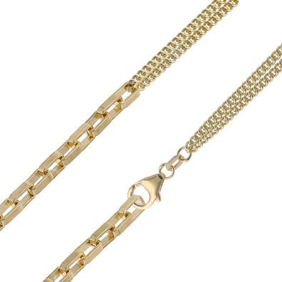 trendor Schmuck Damen-Halskette 925 Silber Vergoldet Fantasie-Collier 15873