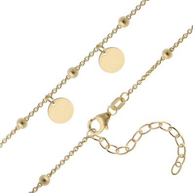 trendor Schmuck Damen-Kette 925 Silber Vergoldet Fantasie Collier 15874