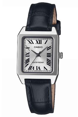 Casio Damenuhr Rechteckig mit Lederband LTP-B150L-7B1EF