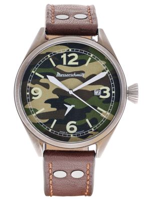 Messerschmitt Herrenuhr für Flieger Vintage Camouflage-Muster ME-43ARMY