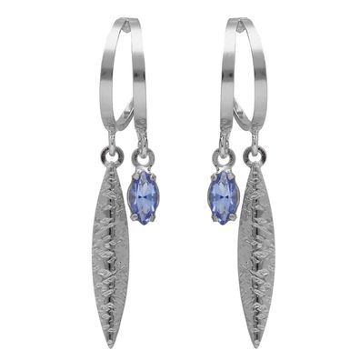 Victoria Cruz Schmuck Damen-Ohrringe Lisbon Silber Creolen Marquise A4795-09HT