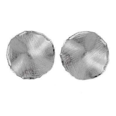 Victoria Cruz Schmuck Damen-Ohrringe New York Silber Ohrstecker Kreis A4806-HT