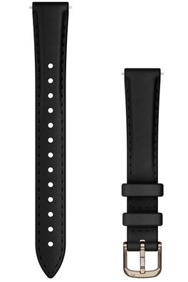 Garmin Lily 2 Wechselarmband Leder Schwarz 14 mm 010-13302-22