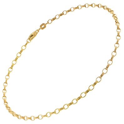trendor Schmuck Fußkette 925 Silber Vergoldet Anker Fesselkette 68246