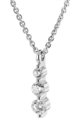trendor Schmuck Damen-Halskette mit Zirkonia-Anhänger 925 Silber 68284