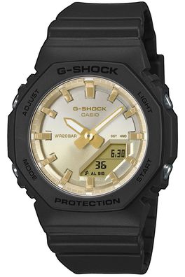 Casio G-Shock Ana-Digi Damenuhr Schwarz/Goldfarben GMA-P2100SG-1AER
