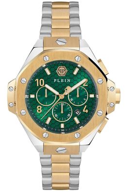 Philipp Plein Herrenuhr Chronograph Royal Bicolor/Grün PWPRA0324