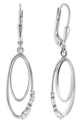 trendor Schmuck Damen-Ohrringe 925 Silber Ohrhänger mit Zirkonia 68361