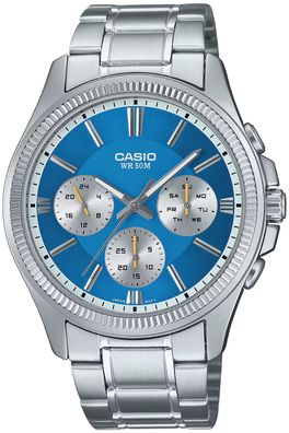 Casio Herrenuhr Multifunktion Stahl/Blau MTP-1375PD-2A2VEF