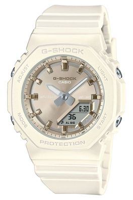 Casio G-Shock Classic Ana-Digi Damenuhr Weiß GMA-P2100ST-7AER
