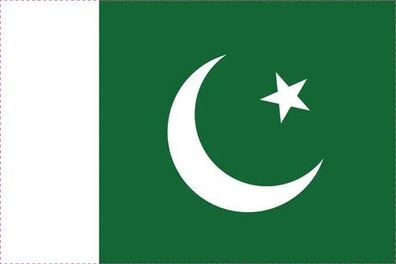 Pakistan Flagge Aufkleber Sticker Fahne selbstklebend 5-60cm breit ES-FL-PAK