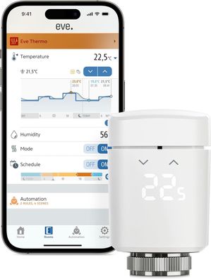 Eve Thermo - Smart Heizk?rperthermostat, LED-Display