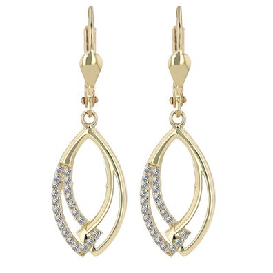 333/8K Gold Ohrringe, Ohrhänger Gelbgold mit Zirkonia 5500163-001