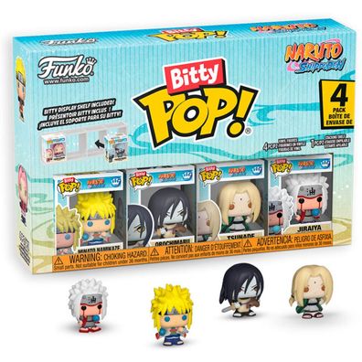 Blister 4 Figuren Bitty POP Naruto Shippuden Team 2