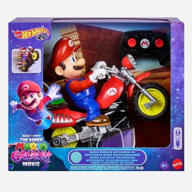 Der Super Mario Galaxy Film Hot Wheels RC Motorrad Mario Wheelie Motocross