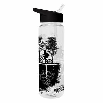Plastikflasche Upside Down schwarz und weiß 700 ml