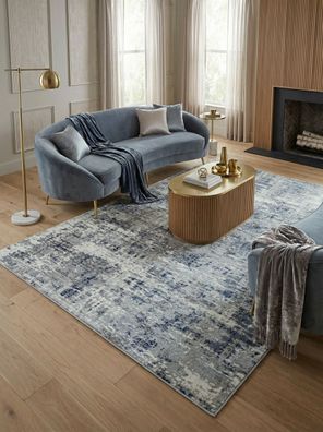 Velours-Kurzflor PARMA-Sorbolo abstraktes Muster Metallic-Optik pflegeleicht