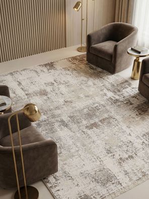 Velours-Kurzflor SIENA-Arbia abstraktes Muster weich pflegeleicht Wohnzimmer