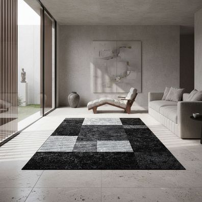 Kurzflorteppich Karo-Design Waschbar Strapazierfähig - Latemar