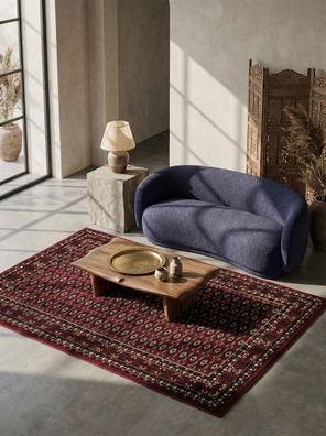 Kurzflorteppich Orientalisch Bordüre Waschbar Strapazierfähig - Tannheim