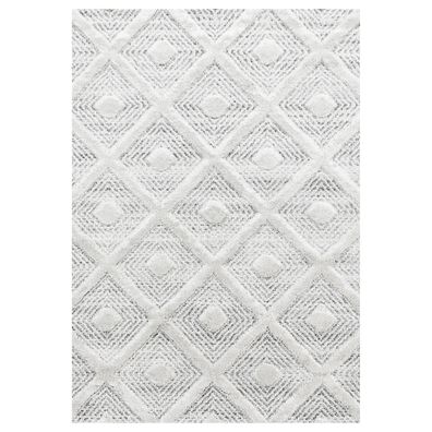 Hochflorteppich Geometrisch 3D-Relief Kuschelig Weich - EISACK