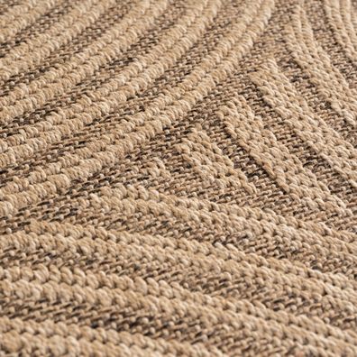 Outdoor Teppich Jute-Optik Natürlich Skandinavisch Wetterfest UV-beständig - Arlberg