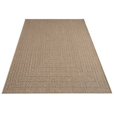 Kurzflorteppich einfarbig Sisal-Optik Flur Küche fußbodenheizungsgeeignet