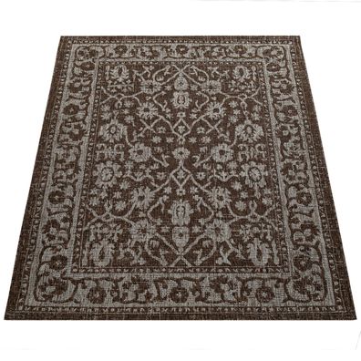 Orientteppich Flachgewebe orientalisch Braun Flur schmutzabweisend robust