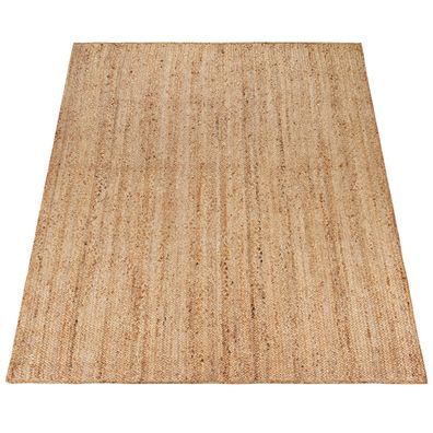 Juteteppich Boho Läufer wendbar Naturfaser Wohnzimmer Schlafzimmer Esszimmer Natur