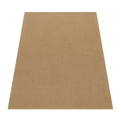 Juteteppich Natur Flachgewebe Wohnzimmer Esszimmer Arbeitszimmer robust Natur