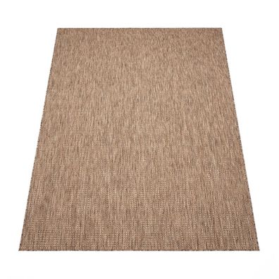 Outdoor Teppich Melange Flachgewebe Terrasse Balkon wetterfest UV-beständig