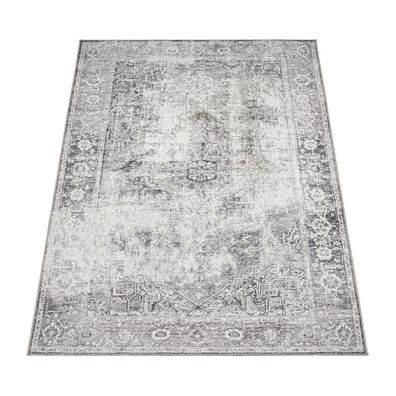 Orientteppich waschbar Vintage Ornamente Esszimmer Flur schmutzabweisend