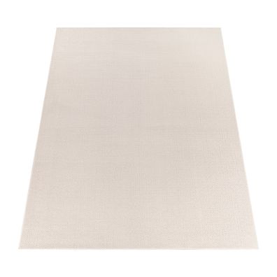 Teppich Kurzflor Unifarben Wohnzimmer Hoch-Tief-Muster weich pflegeleicht