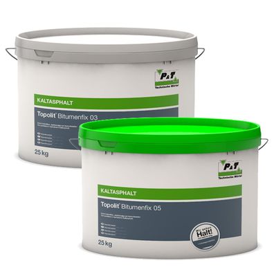 Topolit Bitumenfix Reparaturasphalt Kaltasphalt - Lieferform: Eimer 25