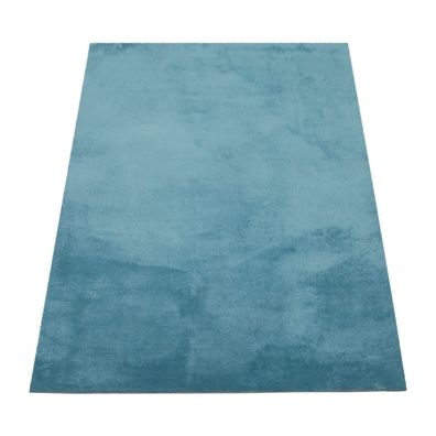 Waschbarer Teppich Polyester Badezimmer Unifarben schmutzabweisend - Kadima Design