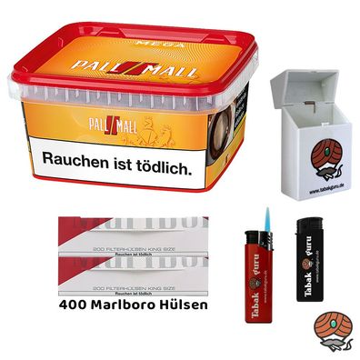 Pall Mall Allround Volumentabak Mega Box 145g, Marlboro Rot Hülsen, Zubehör
