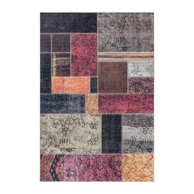Kurzflor Teppich Patchwork Kreativ Strapazierfähig Langlebig Waschbar - PIZOL