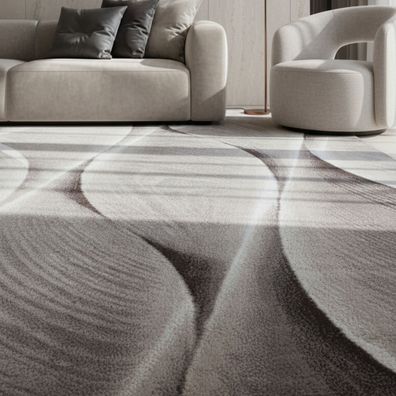 Kurzflorteppich Ombre Farbverlauf Modern Waschbar Strapazierfähig 14mm - DRAU