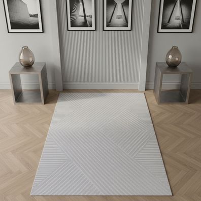 Kurzflorteppich 3D-Design Modern Plastisch Waschbar Strapazierfähig - ILLER